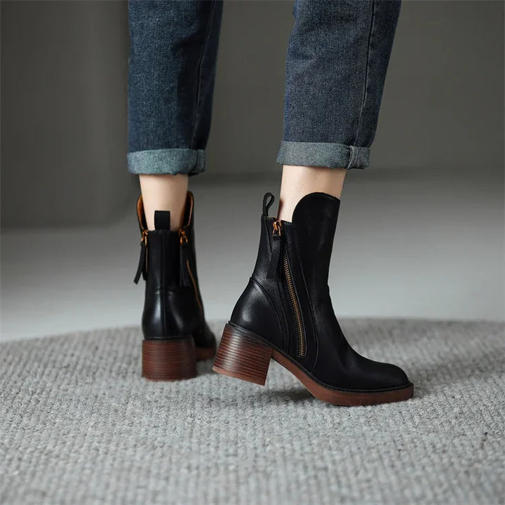 Gracia Leder-Stiefeletten